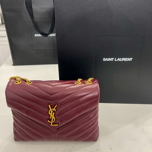 LOULOU SMALL CHAIN BAG IN QUILTED "Y" LEATHER - Picture 1 of 11